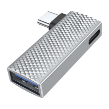 Adaptador 2 em 1 USB C para USB 3.1 com porta de carregamento tipo C de 100 W
