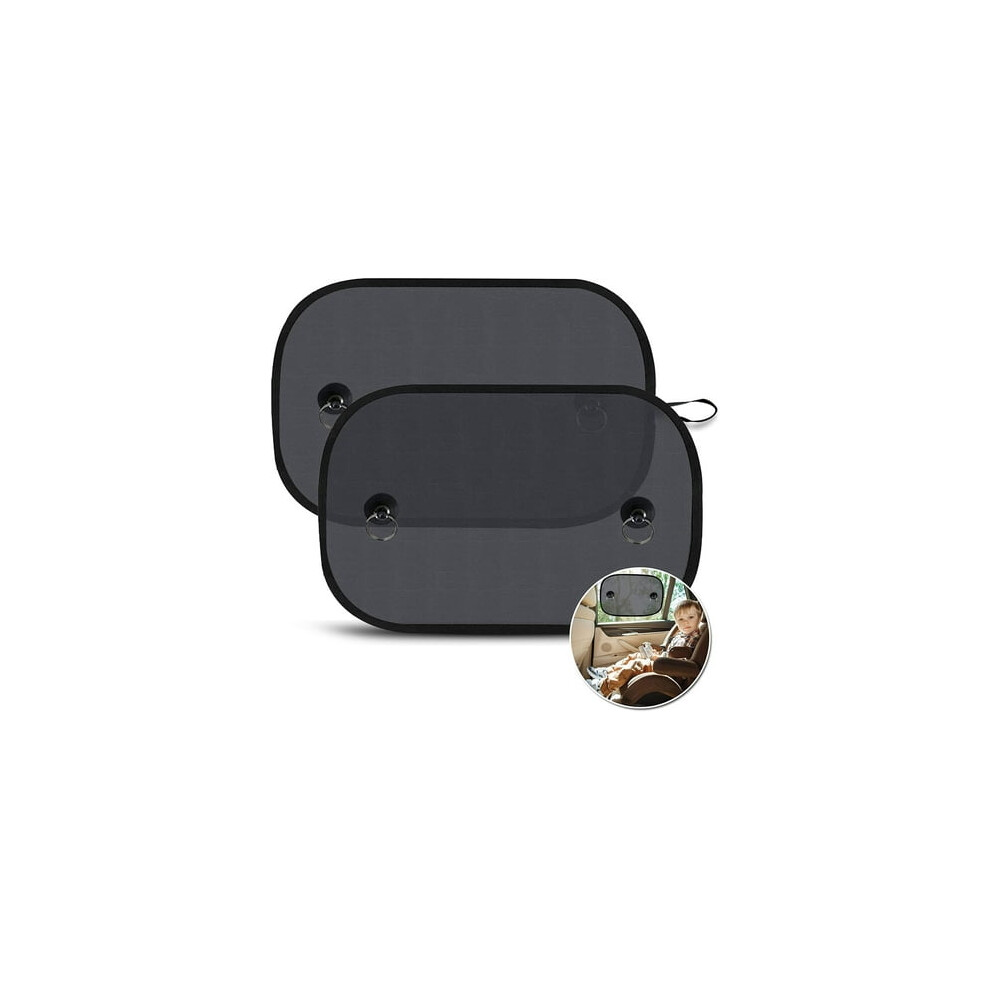 Baby Car Sun Shade, Child Car Window Sun Shade, Car Sun Shade Net, UV/Heat Protection, Storage Bag Provided, 50 x 30cm (2 Pieces)-image-OPC-PJZ25TZ-NEW