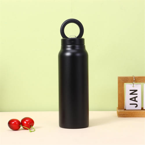 Μαύρος βραστήρας 720ML με μαγνητική αναρρόφηση, θήκη κινητού τηλεφώνου για νερό 1
