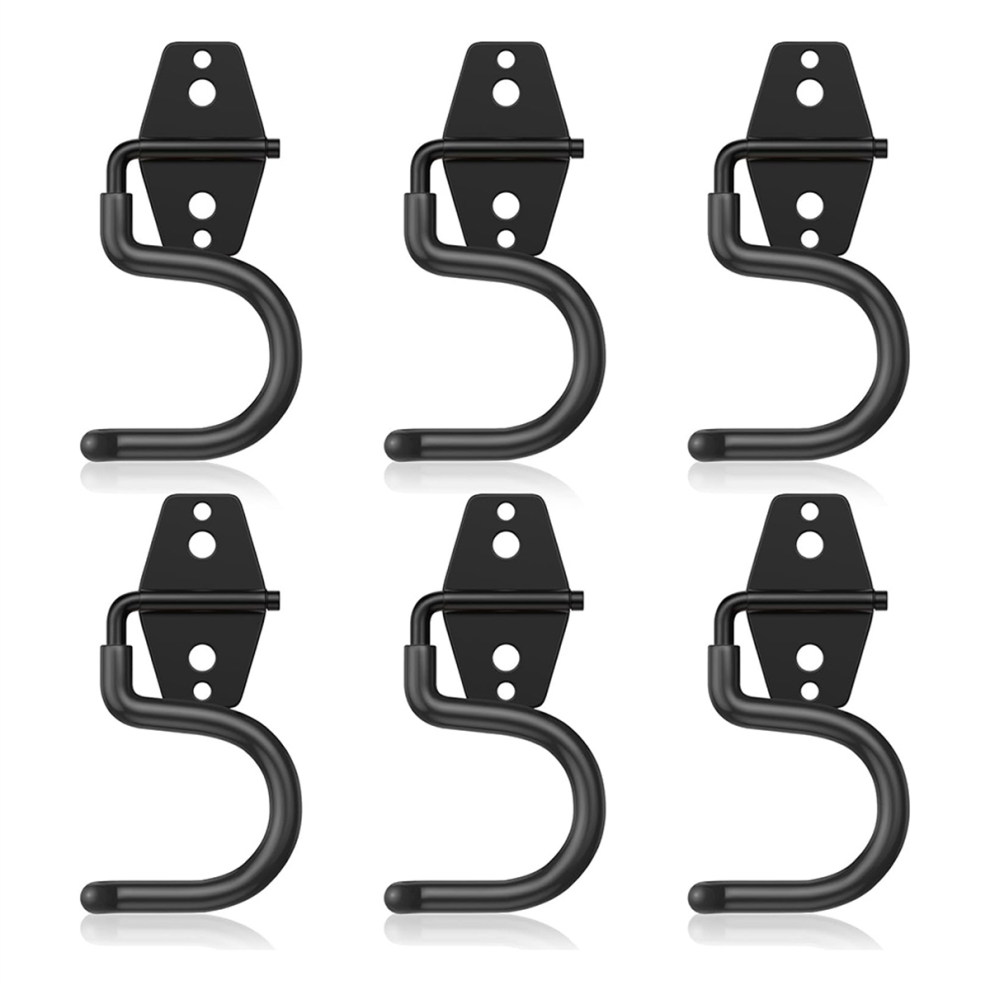 6 Pack Metal Garage Hooks, Heavy Duty S Hooks Tool Hangers 4854207255543