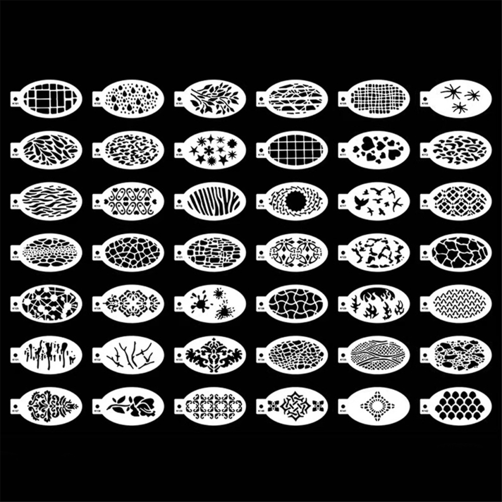 42Pcs Face Painting Stencils 3X5.5inch, Body Painting Stencils 4853121342605