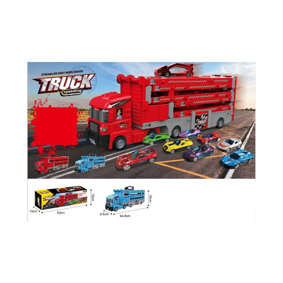 (Style B) Calendar Countdown Christmas Car Blind Box 24 Days Alloy Fire Engine Set Toy-image-OPC-PJZ26P5-NEW