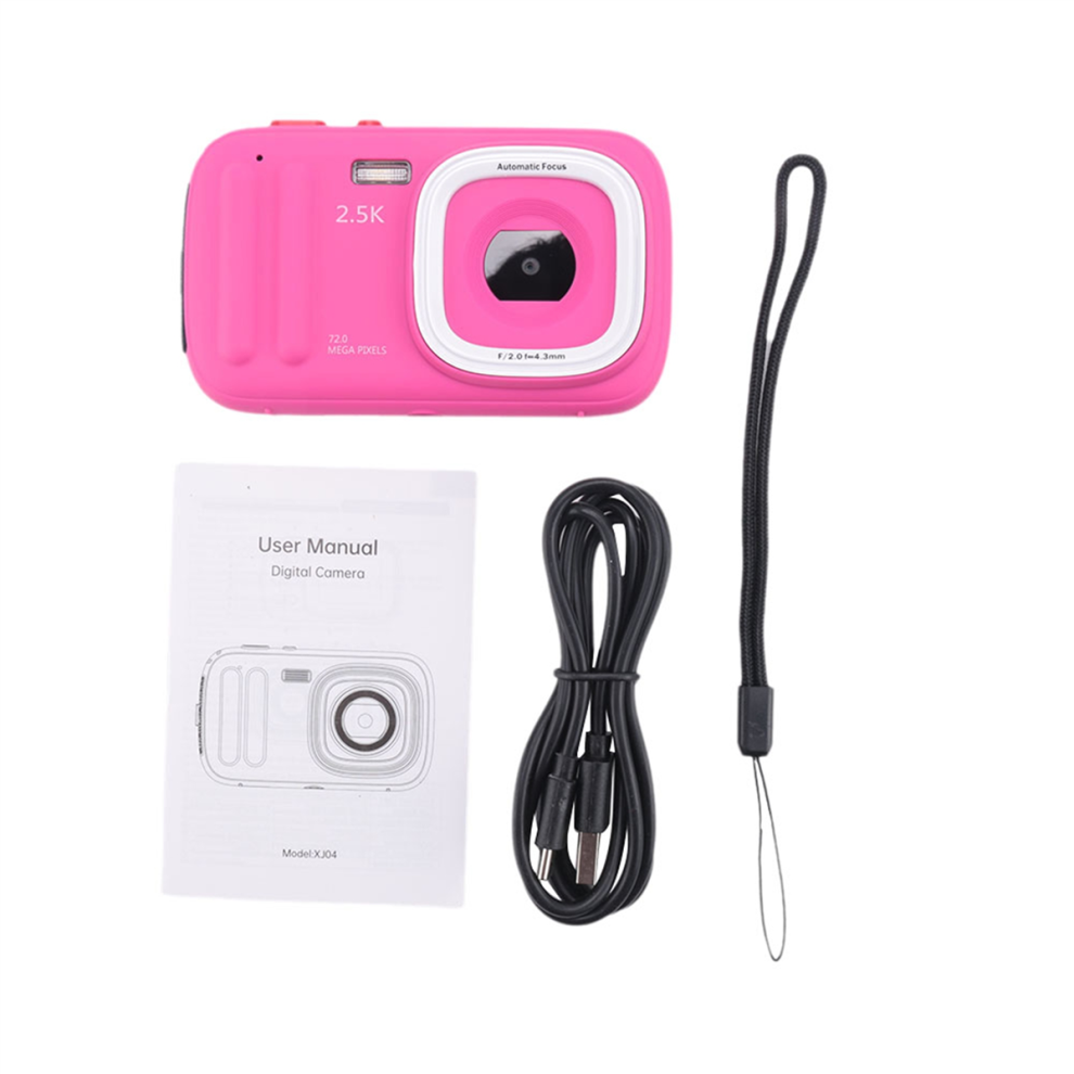 72Mp Digital Camera 2.5K Compact Point And Camera, Red 4852077424809