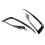 Car Front Fog Lamp Eyebrow Wind Knife for Golf 7.5 MK7.5 2017-2019 6