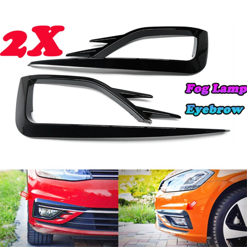 Car Front Fog Lamp Eyebrow Wind Knife for Golf 7.5 MK7.5 2017-2019 2