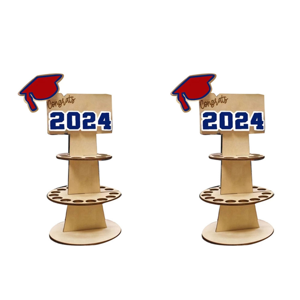 2PCS 2024 Graduation Wallet Money Holder, Blue Lettering-image-OPC-PJYYMCH-NEW