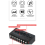 6 Channels Passive Stereo Mixer Mini Audio Mixer for Live Studio 5