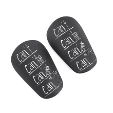 1 paire de protège-tibias EVA absorbant les chocs pour le football, taille S, noir
