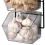 Ginger Garlic Container Countertop Potato Storage Box,Length 40cm 5