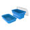 2PC Eisblockform Stapelbare Silikonform Eiswürfelschale,B 1