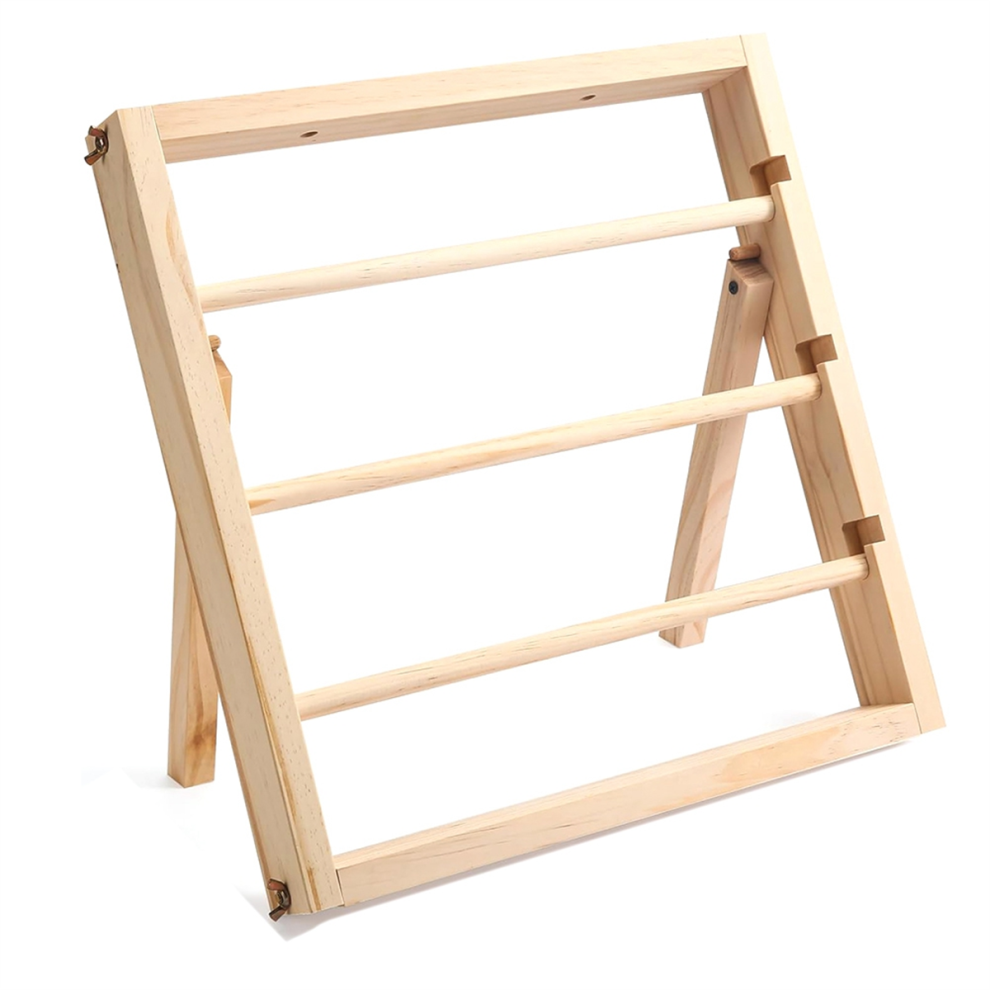 Ribbon Storage Rack - Wooden Ribbon Spool Holder-image-OPC-PJYYRVD-NEW