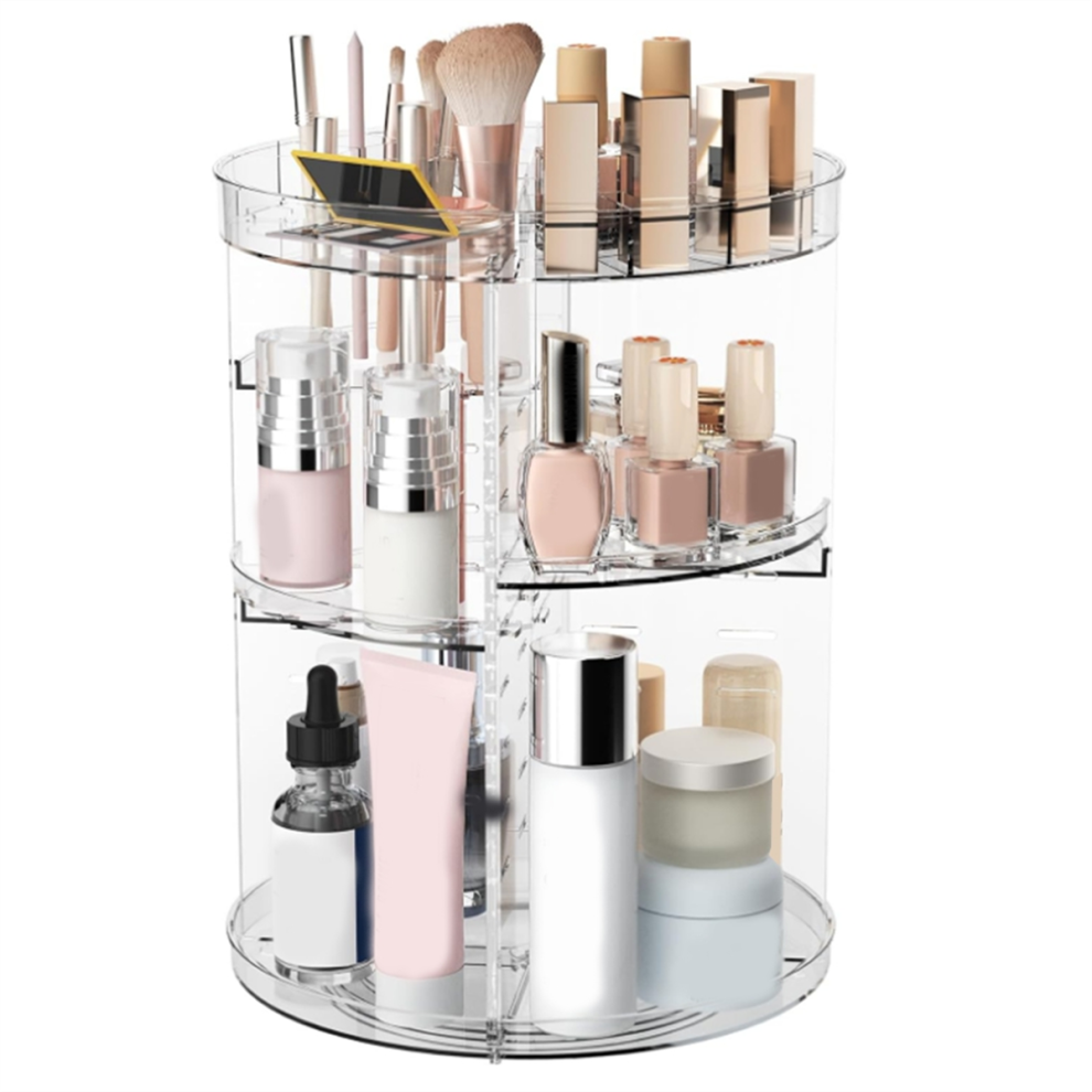 360 Rotating Makeup Organizer, Skincare Organizers
