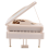 Piano Music Box, White Clockwork Mechanical Musical Boxes 2