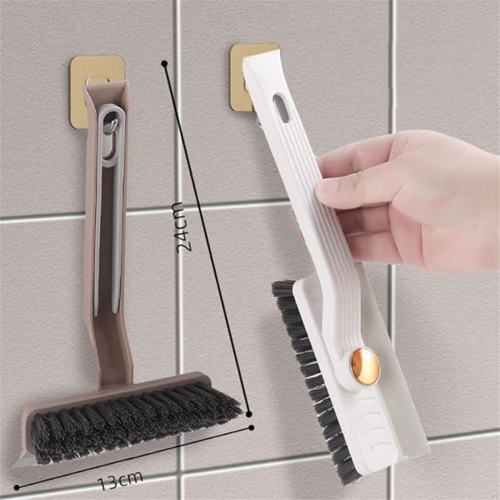 Set Spazzole Per Pulizia Delle Fessure Del Bagno - 2 Tipi Con Setole Angolate