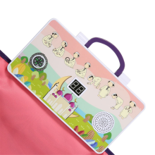 Muslim Kids Electronic Interactive Prayer Rug Islam Praying Mats Pink