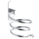 Haartrocknerhalter zur Wandmontage, Silber 2