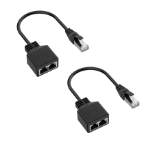 RJ45 Splitter Adapter LAN Ethernet Extender 1 Mannelijke naar 2 Vrouwelijke Kabel