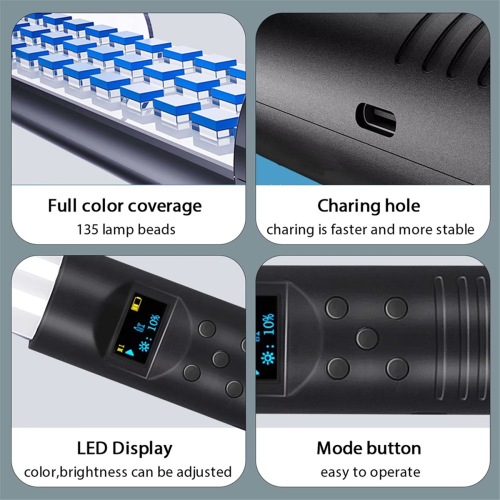 Φωτιστικό βίντεο RGB με ραβδί LED, συμπληρώστε το φως φωτισμού φωτογραφίας 1
