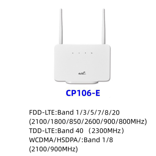 Router Modem CPE 4G LTE 300Mbps Hotspot wireless Antenna esterna (UE) 2