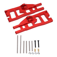 RC 1/6 Aluminiumlegierung Front unteres Schwingenarm für Shreddertruck Rot