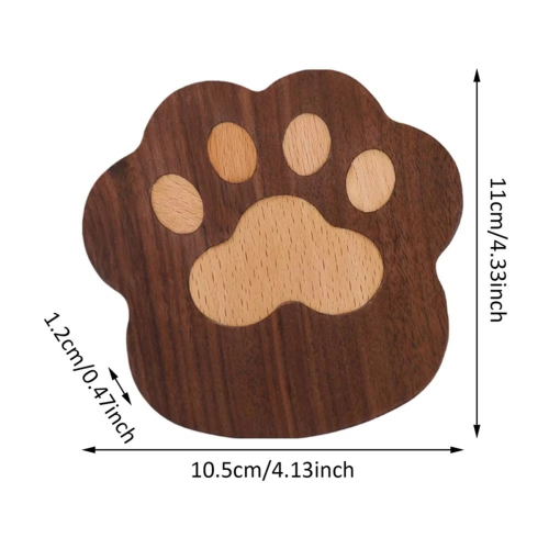 Απορροφητικά χαλάκια Cat PawCoaster Animal Cat PawCup 1