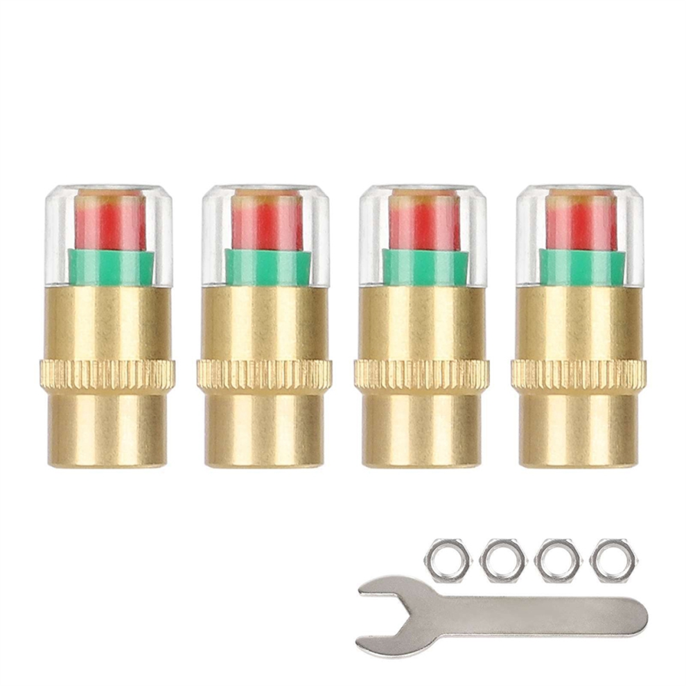 All-Copper Copper Core Tire Pressure Monitoring Cap Green 4852077416828