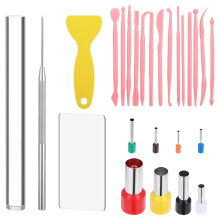 Polymer Clay Tools 26Pcs Kit with Roller, Cutters, Sculpting Tools,