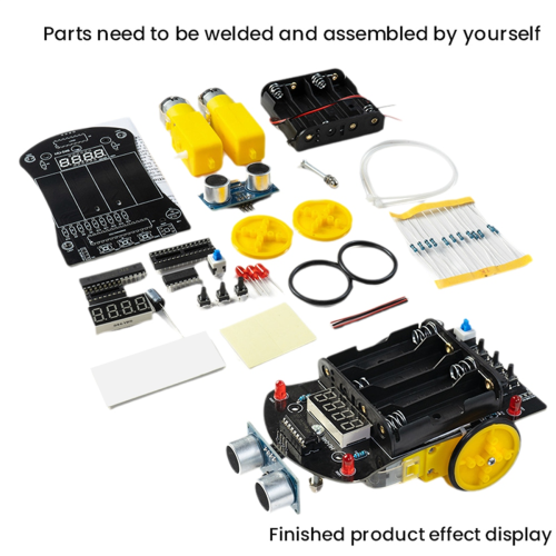 Smart Car DIY Electronic Kit 51 MCU Ultrasonic Obstacle Avoidance Car 1