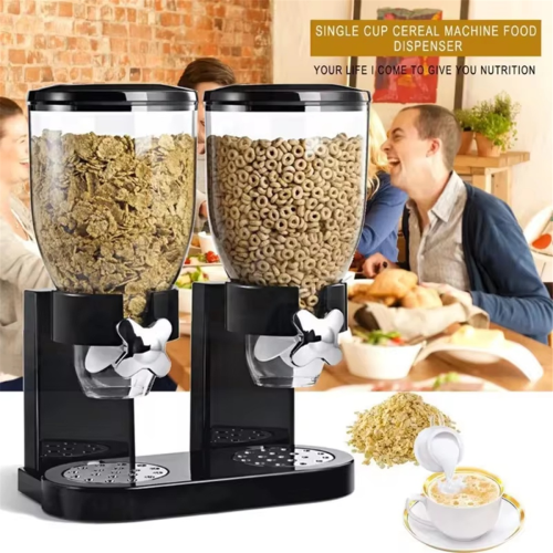 Multifunctional Cereal Dispenser, Single Control Storage Container 2