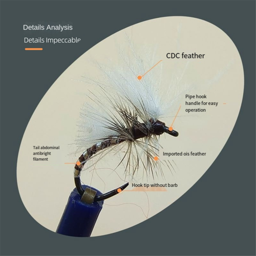 CDC Small Bite Hook LY022 Luya Fliegenfischköder Fake Bait 1