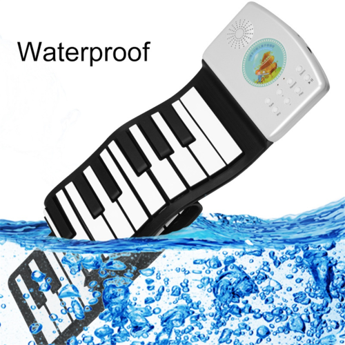 49 -Key Electronic Hand Roll Piano Portable Keyboard White 1