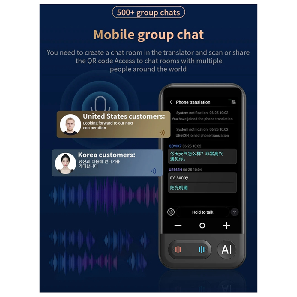 New Z16 Smart Instant Voice Offline Translator Machine 4851848793809