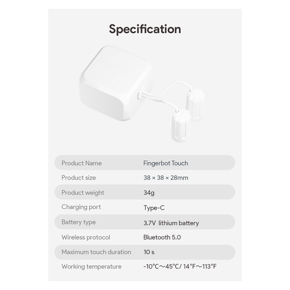 Tuya Fingerbot For Touch Screens Smart Life Ble Wireless Touch Switch 4851848793885
