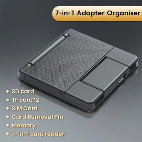 Multifunctional Card Reader Storage Box SD Card Case OTG Adapter 2