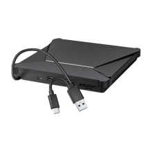 Unidade de DVD externa, USB 3.0 tipo C, gravador de CD e DVD portátil