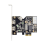 PCI Express PCI-E x1 σε 3 θύρες, κάρτα ελεγκτή 1394B, πρόσθετη κάρτα 1