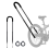 Kinderfietstrainer Handvat, Fietsbalans Duwstang 2