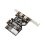PCI Express PCI-E x1 σε 3 θύρες, κάρτα ελεγκτή 1394B, πρόσθετη κάρτα 5