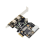 PCI Express PCI-E x1 σε 3 θύρες, κάρτα ελεγκτή 1394B, πρόσθετη κάρτα 2