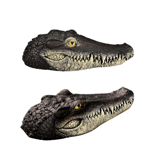 Floating Alligator Head,Alligator Head Decoy for Pool,Deterrent Ducks 2