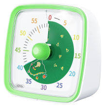 Temporizador visual de 60 minutos com luz noturna, temporizador de contagem regressiva, verde