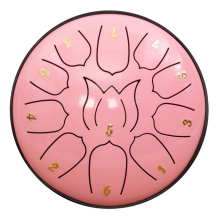 roze 10-inch 11-tonige regentrommel voor buiten, regentrommel voor in de tuin