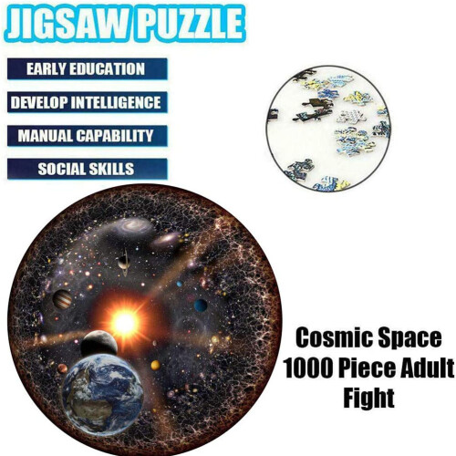 1000 Pcs Round Jigsaw Puzzle Universe Solar System 2