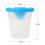 4pcs Paint Brushes and 4pcs No Spill Paint Cups 2
