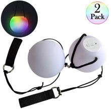 2 pcs Poi Balls LED Ball Balls 9 Mode 7 Color