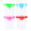 4pcs Paint Brushes and 4pcs No Spill Paint Cups 8