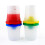 4pcs Paint Brushes and 4pcs No Spill Paint Cups 5