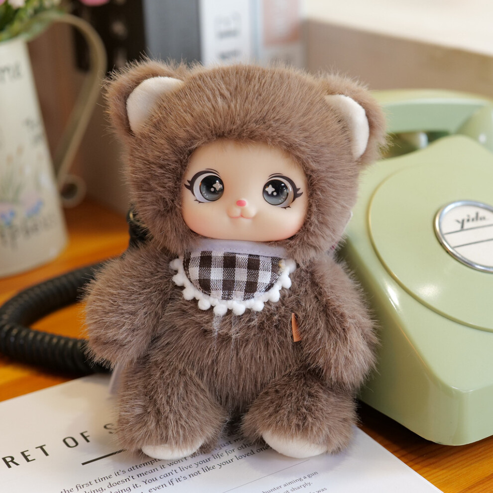 (Brown) Scented Doll Sheep Frog Bunny Animal Plush Toy Key Chain Key Decoration Chain-image-OPC-PJZ52GD-NEW