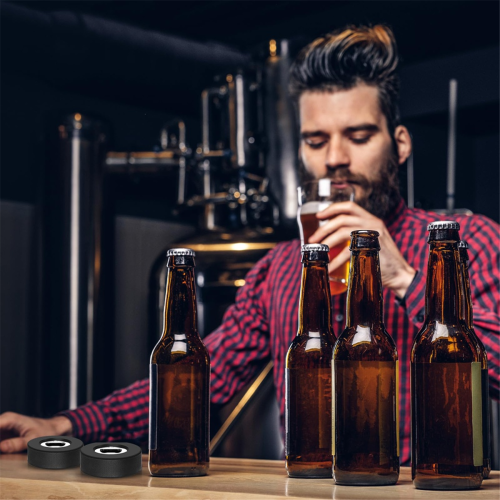6 Stück Eishockey-Puck-Flaschenöffner, Bierflaschenöffner 2