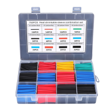 750pcs Heat Shrink Tube Tubing Insulation Shrinkable Tube Assortment